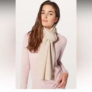 Lululemon Cream Long Scarf